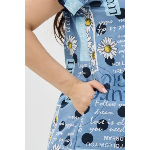 Туника женская "Мелисса" 1369-3 кулирка (последний размер) ромашка 62 Туника женская "Мелисса" 1369-3 кулирка (последний размер) ромашка 62