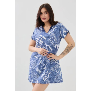 Туника женская "Мелисса" 1369-1 кулирка (последний размер) джинса 60 Туника женская "Мелисса" 1369-1 кулирка (последний размер) джинса 60