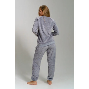 Костюм двойка женский "Ариэль-2" 1318 велсофт+футер 2-х нитка (последний размер) серый 50,54 Костюм двойка женский "Ариэль-2" 1318 велсофт+футер 2-х нитка (последний размер) серый 50,54