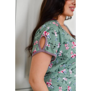 Халат женский "Настя" 1199-2 кулирка (последний размер) зеленый 58,60,62 Халат женский "Настя" 1199-2 кулирка (последний размер) зеленый 58,60,62