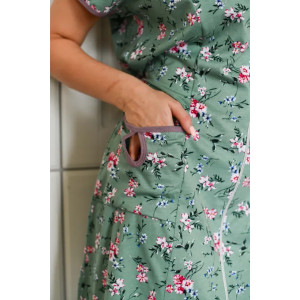 Халат женский "Настя" 1199-2 кулирка (последний размер) зеленый 58,60,62 Халат женский "Настя" 1199-2 кулирка (последний размер) зеленый 58,60,62