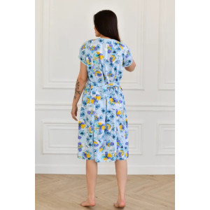 Халат женский "Настя" 1199-5 кулирка (последний размер) небесный 64 Халат женский "Настя" 1199-5 кулирка (последний размер) небесный 64