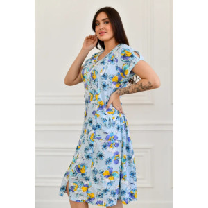 Халат женский "Настя" 1199-5 кулирка (последний размер) небесный 64 Халат женский "Настя" 1199-5 кулирка (последний размер) небесный 64