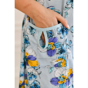 Халат женский "Настя" 1199-5 кулирка (последний размер) небесный 64 Халат женский "Настя" 1199-5 кулирка (последний размер) небесный 64