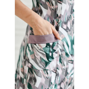 Халат женский "Астра" 1178-2 кулирка (последний размер) цветы на сером 52 Халат женский "Астра" 1178-2 кулирка (последний размер) цветы на сером 52