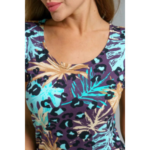 Платье женское "Симона" 1310 вискоза (последний размер) тропики 44,46,52 Платье женское "Симона" 1310 вискоза (последний размер) тропики 44,46,52