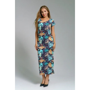 Платье женское "Симона" 1310 вискоза (последний размер) тропики 44,46,52 Платье женское "Симона" 1310 вискоза (последний размер) тропики 44,46,52