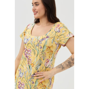 Платье женское "Симона" 1310-1 вискоза (последний размер) желтый 46,48,52,54 Платье женское "Симона" 1310-1 вискоза (последний размер) желтый 46,48,52,54