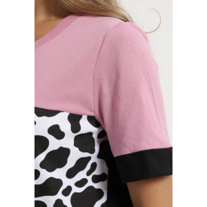 Платье женское "Деметра" 1306-7 кулирка (последний размер) пятна брусника 64 Платье женское "Деметра" 1306-7 кулирка (последний размер) пятна брусника 64