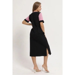 Платье женское "Деметра" 1306-7 кулирка (последний размер) пятна брусника 64 Платье женское "Деметра" 1306-7 кулирка (последний размер) пятна брусника 64