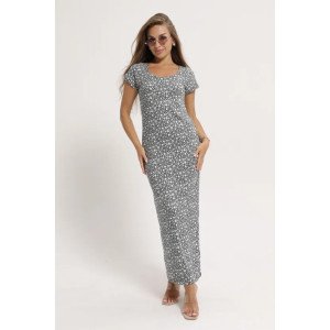 Платье женское "Симона 3" 1310-3 трикотаж (последний размер) мелкие цветы 50