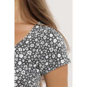 Платье женское "Симона 3" 1310-3 трикотаж (последний размер) мелкие цветы 50