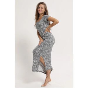 Платье женское "Симона 3" 1310-3 трикотаж (последний размер) мелкие цветы 50