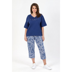 Костюм двойка женский "Котлин-2" кулирка (последний размер) индиго 60,62 Костюм двойка женский "Котлин-2" кулирка (последний размер) индиго 60,62