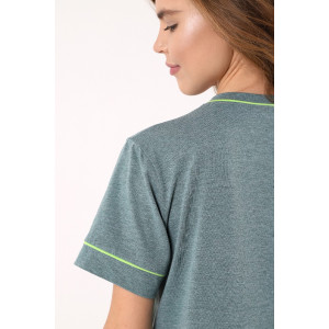 Костюм двойка женский "На удачу" кулирка меланж (последний размер) зеленый 44,46,48,52 Костюм двойка женский "На удачу" кулирка меланж (последний размер) зеленый 44,46,48,52