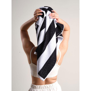 Полотенце "Urban Family" махровое "Полоски черные"