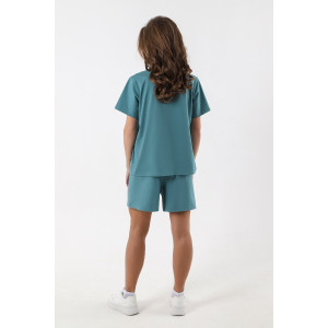 Костюм двойка женский "Стефани" кулирка с лайкрой (последний размер) бирюзовый 46 Костюм двойка женский "Стефани" кулирка с лайкрой (последний размер) бирюзовый 46