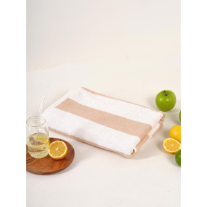 Полотенце "Urban Family" махровое "Полоски бежевые"