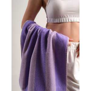 Полотенце "Urban Family" махровое "Полоски фиолетовые"