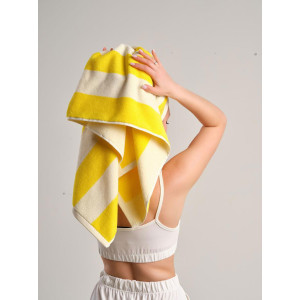 Полотенце "Urban Family" махровое "Полоски желтые"