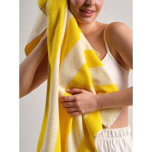 Полотенце "Urban Family" махровое "Полоски желтые"