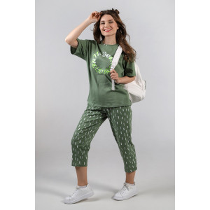 Костюм двойка женский "Степ-2" кулирка (последний размер) зеленый 52 Костюм двойка женский "Степ-2" кулирка (последний размер) зеленый 52