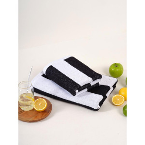 Набор махровых полотенец Urban Family "Полоски черные" 2 шт. Набор махровых полотенец Urban Family "Полоски черные" 2 шт.