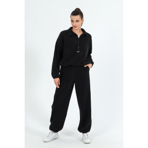 Костюм двойка женский "Скай-2" флис (последний размер) чёрный 54 Костюм двойка женский "Скай-2" флис (последний размер) чёрный 54