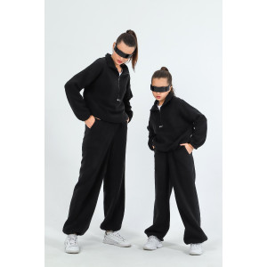 Костюм двойка женский "Скай-2" флис (последний размер) чёрный 54 Костюм двойка женский "Скай-2" флис (последний размер) чёрный 54