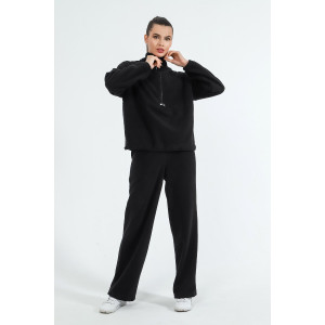 Костюм двойка женский "Скай-2" флис (последний размер) чёрный 54 Костюм двойка женский "Скай-2" флис (последний размер) чёрный 54