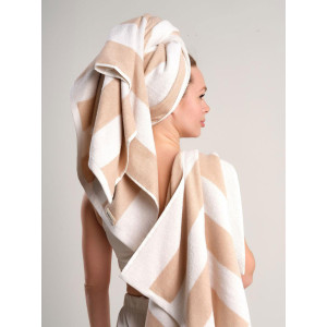 Набор махровых полотенец Urban Family "Полоски бежевые" 2 шт. Набор махровых полотенец Urban Family "Полоски бежевые" 2 шт.