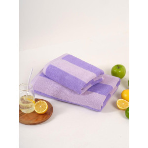 Набор махровых полотенец Urban Family "Полоски фиолетовые" 2 шт. Набор махровых полотенец Urban Family "Полоски фиолетовые" 2 шт.
