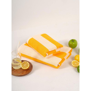 Набор махровых полотенец Urban Family "Полоски оранжевые" 2 шт. Набор махровых полотенец Urban Family "Полоски оранжевые" 2 шт.