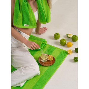 Набор махровых полотенец Urban Family "Полоски зеленые" 2 шт. Набор махровых полотенец Urban Family "Полоски зеленые" 2 шт.