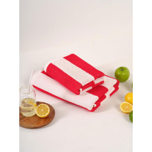 Набор махровых полотенец Urban Family "Полоски красные" 2 шт. Набор махровых полотенец Urban Family "Полоски красные" 2 шт.