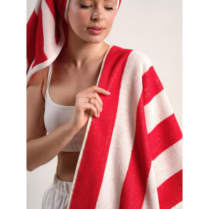 Набор махровых полотенец Urban Family "Полоски красные" 2 шт. Набор махровых полотенец Urban Family "Полоски красные" 2 шт.