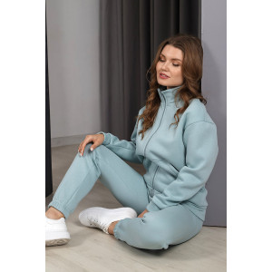 Костюм двойка женский "Релиз" футер 3-х нитка с начесом (последний размер) серо-зеленый 54 Костюм двойка женский "Релиз" футер 3-х нитка с начесом (последний размер) серо-зеленый 54