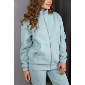 Костюм двойка женский "Релиз" футер 3-х нитка с начесом (последний размер) серо-зеленый 54 Костюм двойка женский "Релиз" футер 3-х нитка с начесом (последний размер) серо-зеленый 54