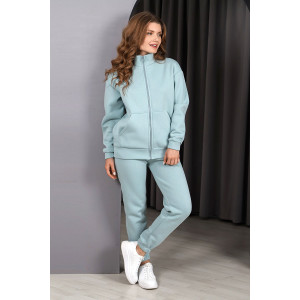 Костюм двойка женский "Релиз" футер 3-х нитка с начесом (последний размер) серо-зеленый 54 Костюм двойка женский "Релиз" футер 3-х нитка с начесом (последний размер) серо-зеленый 54