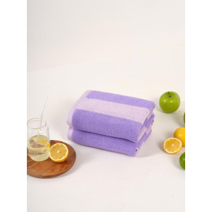 Набор махровых полотенец Urban Family "Полоски фиолетовые" 2 шт. Набор махровых полотенец Urban Family "Полоски фиолетовые" 2 шт.