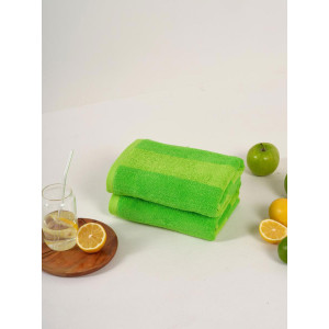 Набор махровых полотенец Urban Family "Полоски зеленые" 2 шт. Набор махровых полотенец Urban Family "Полоски зеленые" 2 шт.