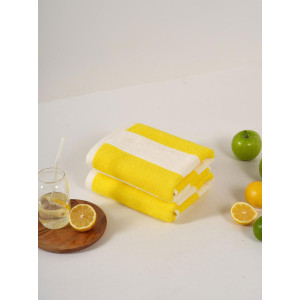 Набор махровых полотенец Urban Family "Полоски желтые" 2 шт. Набор махровых полотенец Urban Family "Полоски желтые" 2 шт.