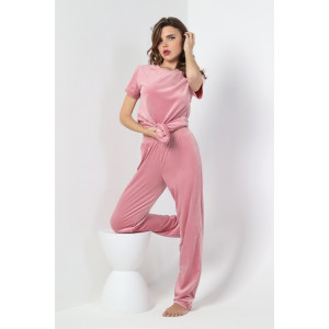 Костюм двойка женский "Пандора-2" велюр стрейч (последний размер) сухая роза 44,46 Костюм двойка женский "Пандора-2" велюр стрейч (последний размер) сухая роза 44,46