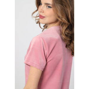 Костюм двойка женский "Пандора-2" велюр стрейч (последний размер) сухая роза 44,46 Костюм двойка женский "Пандора-2" велюр стрейч (последний размер) сухая роза 44,46