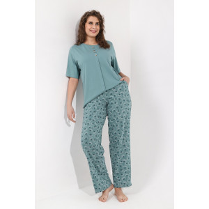 Костюм двойка женский "Лиам-1" кулирка (последний размер) зеленый 52,56 Костюм двойка женский "Лиам-1" кулирка (последний размер) зеленый 52,56