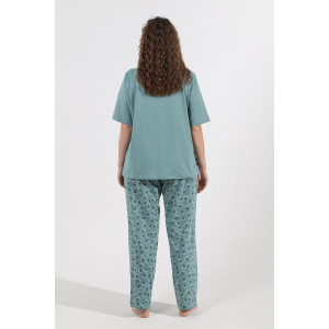 Костюм двойка женский "Лиам-1" кулирка (последний размер) зеленый 52,56 Костюм двойка женский "Лиам-1" кулирка (последний размер) зеленый 52,56