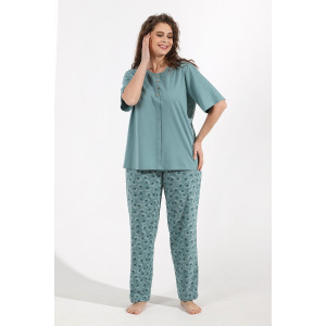 Костюм двойка женский "Лиам-1" кулирка (последний размер) зеленый 52,56 Костюм двойка женский "Лиам-1" кулирка (последний размер) зеленый 52,56