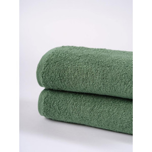 Набор махровых полотенец "Classic" темно-зеленый 2 шт. Набор махровых полотенец "Classic" темно-зеленый 2 шт.