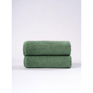 Набор махровых полотенец "Classic" темно-зеленый 2 шт. Набор махровых полотенец "Classic" темно-зеленый 2 шт.