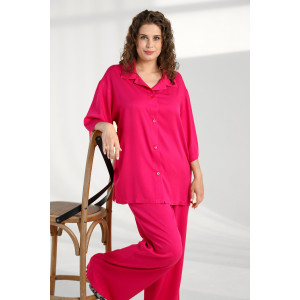 Костюм двойка женский "Лето" штапель (последний размер) фуксия 52 Костюм двойка женский "Лето" штапель (последний размер) фуксия 52